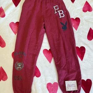 red playboy by pacsun sweatpants